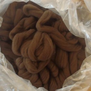 Moorit Top, Combed Neck Wool, FFSSA G2 or Finer, price is per ounce